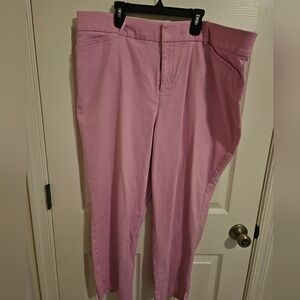 AVA&VIV WOMENS DRESS PANTS PINK 18